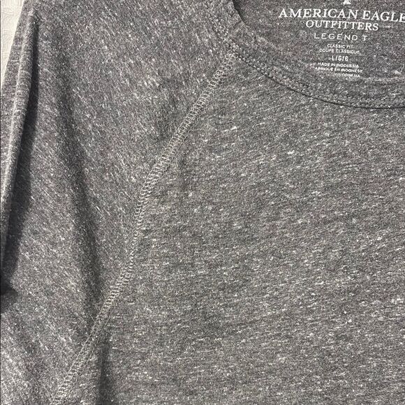 American Eagle Outfitters Gray Long Sleeve Tee Size LG - Picture 5 of 7